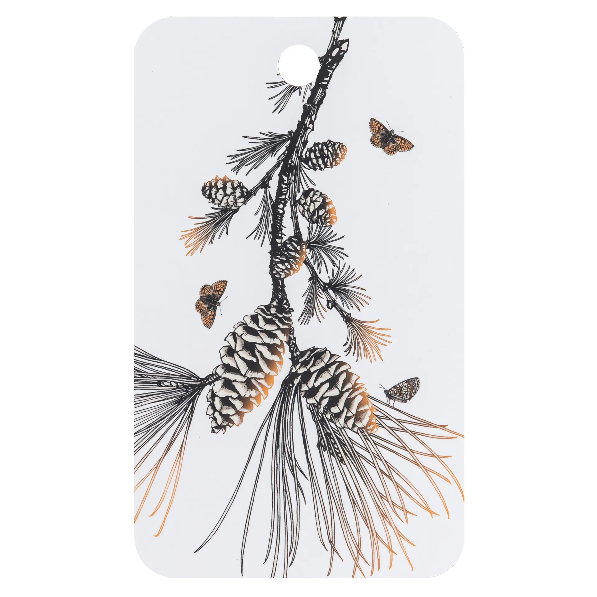 Pine Cone Schneidebrett 20 x 34cm, Cotton white Åry Home