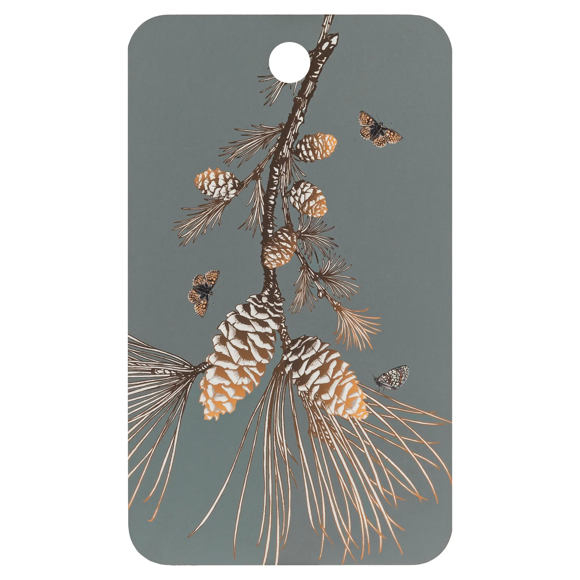 Pine Cone Schneidebrett 20 x 34cm, Moss grey Åry Home