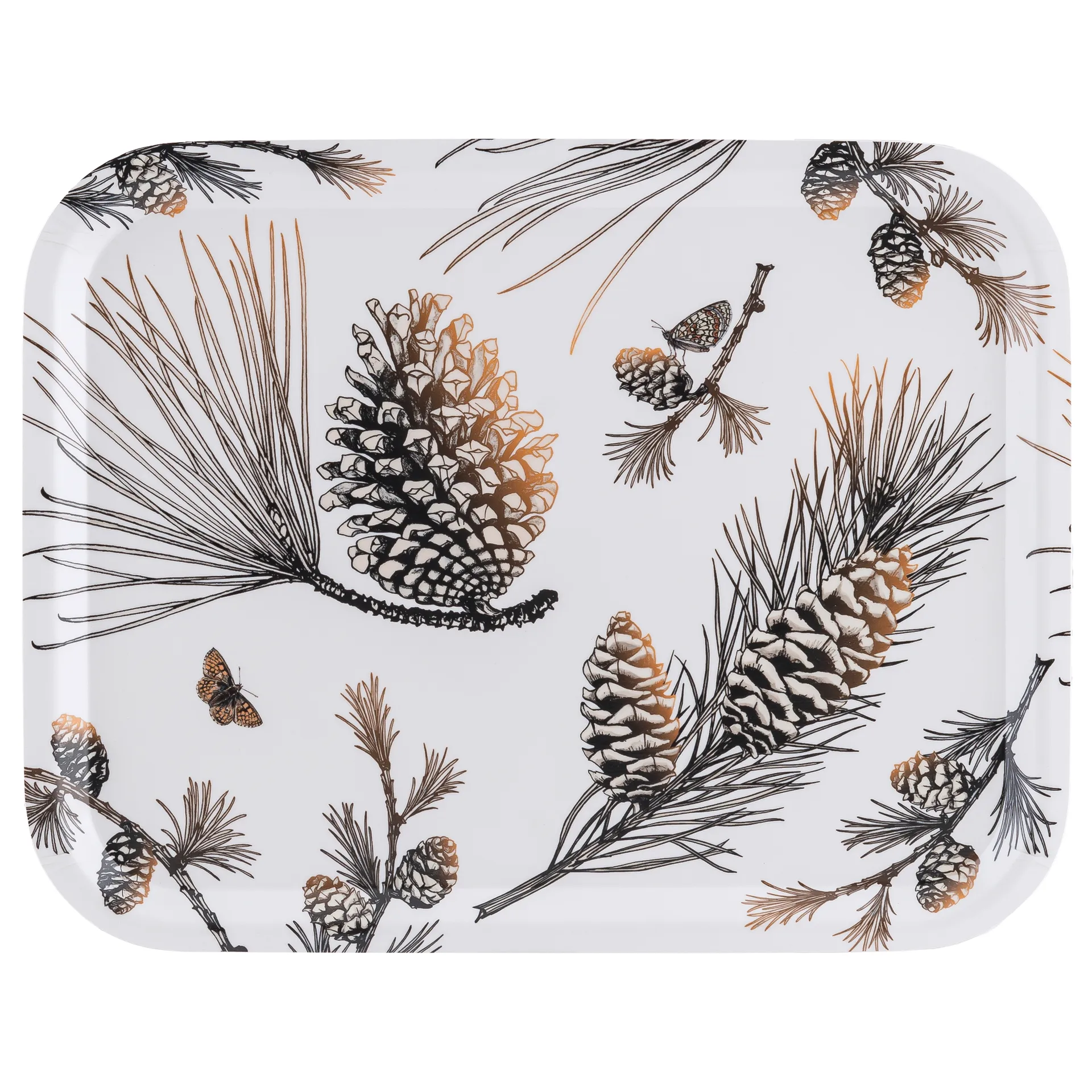 Pine Cone Tablett 28 x 36cm, Cotton white Åry Home