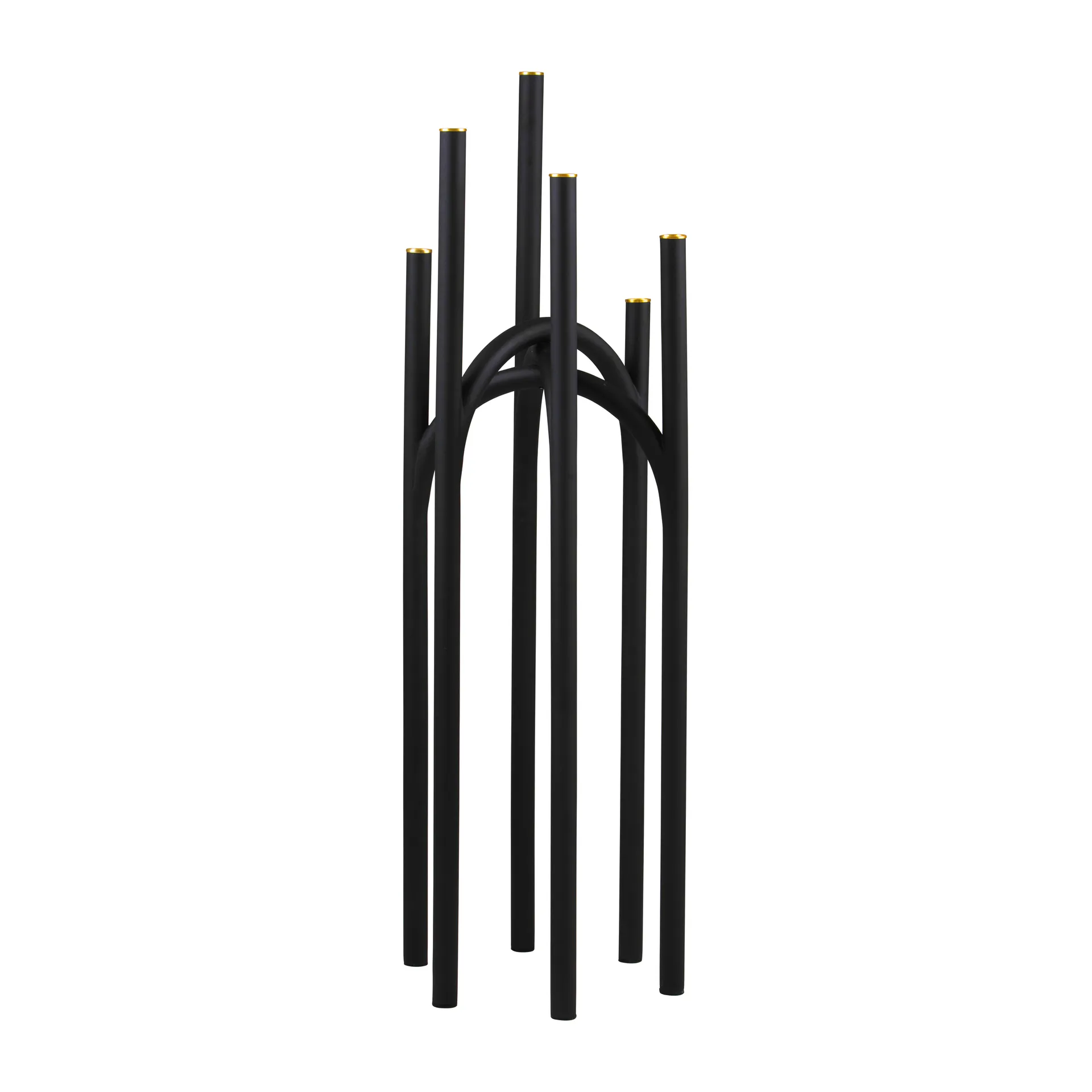 Angui Kerzenhalter 92cm, Schwarz-gold AYTM