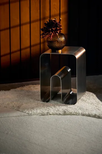 Curva Solid Hocker - Silver, 32x32x43,2 cm - AYTM