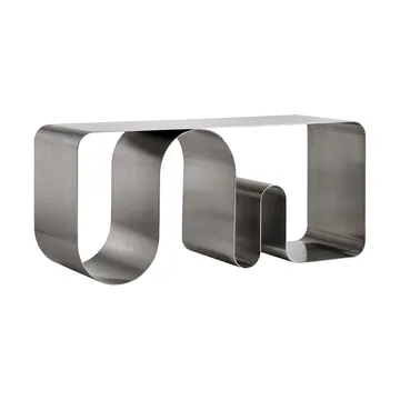 Curva Solid Sitzbank - Silberfarben, 100 cm - AYTM