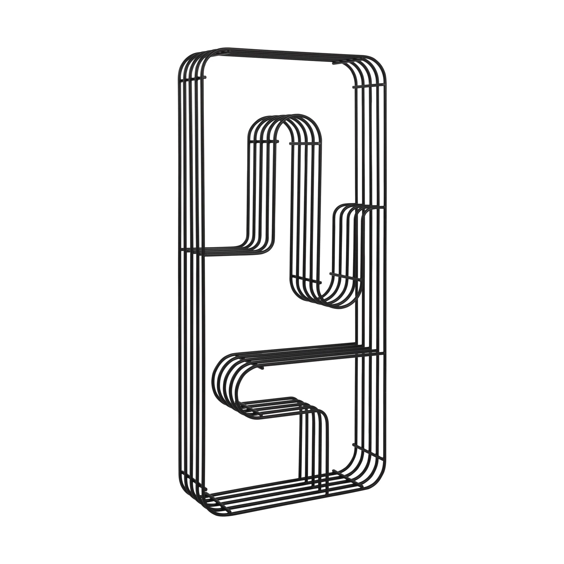 Curva Wandregal rechteckig, Schwarz AYTM