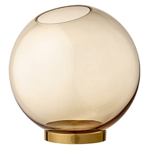 Globe Vase groß, Bernstein-gold AYTM
