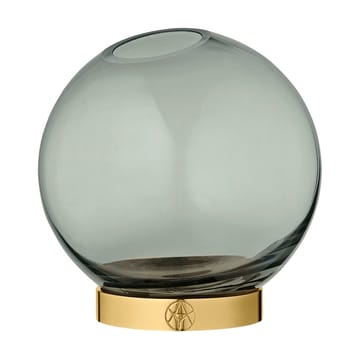 Globe Vase klein - Grün-Messing - AYTM