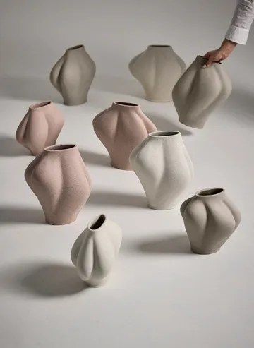 Saltare Vase - Cream, Ø13,8x30 cm - AYTM