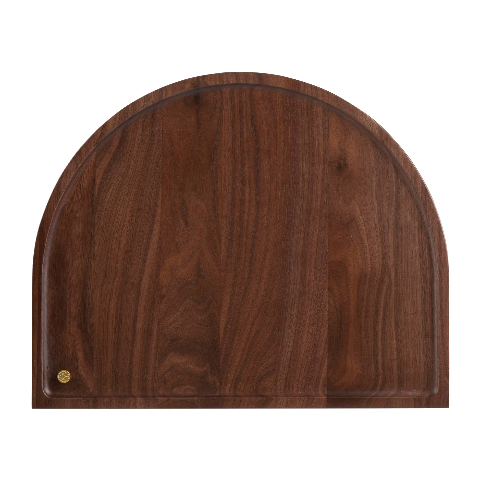 Sessio Tablett rund 32 x 40cm, Walnuss AYTM