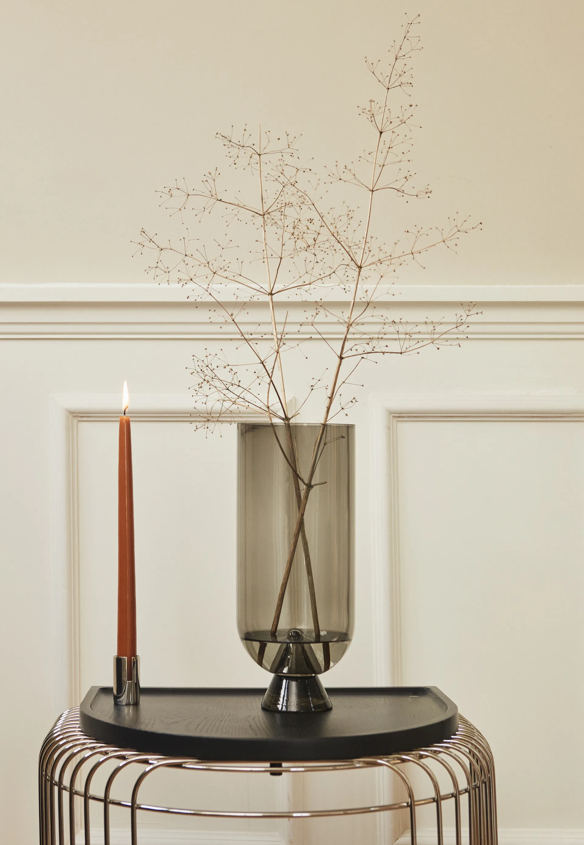 Sol Kerzenhalter 5cm, Silver AYTM