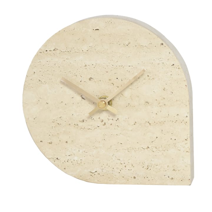 STILLA Uhr 15,8 x 16 cm, Travertine AYTM