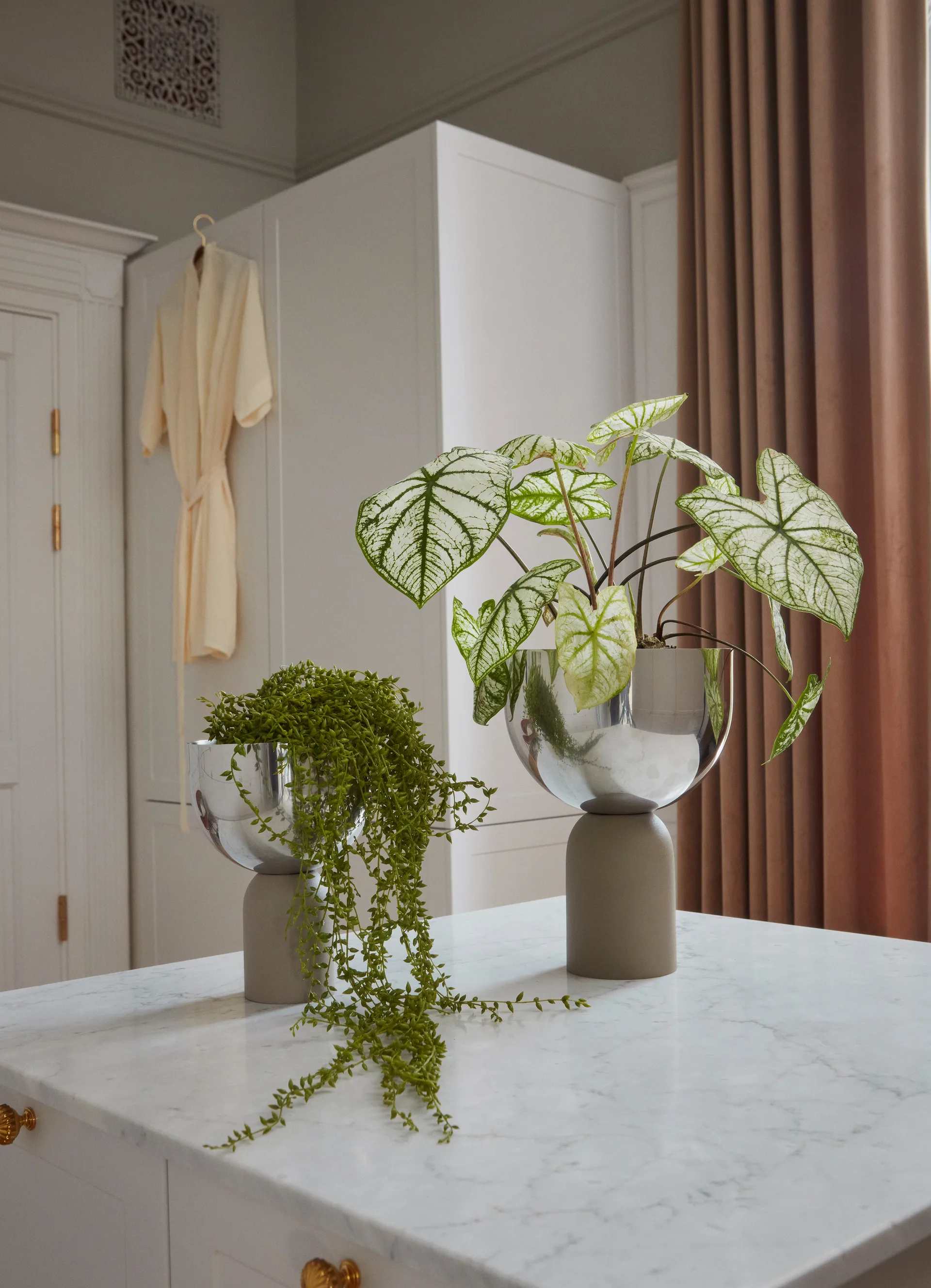 Torus Blumentopf Ø17cm, Silver-taupe AYTM