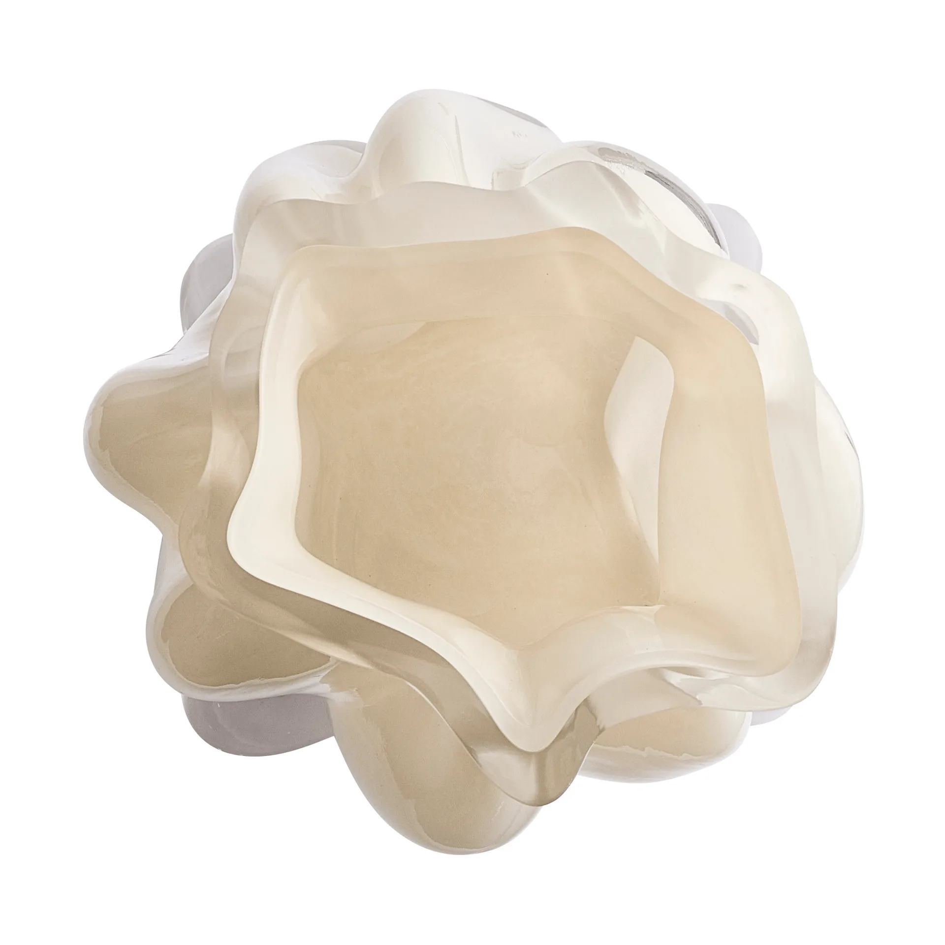 Vena Vase, M, Dark cream AYTM