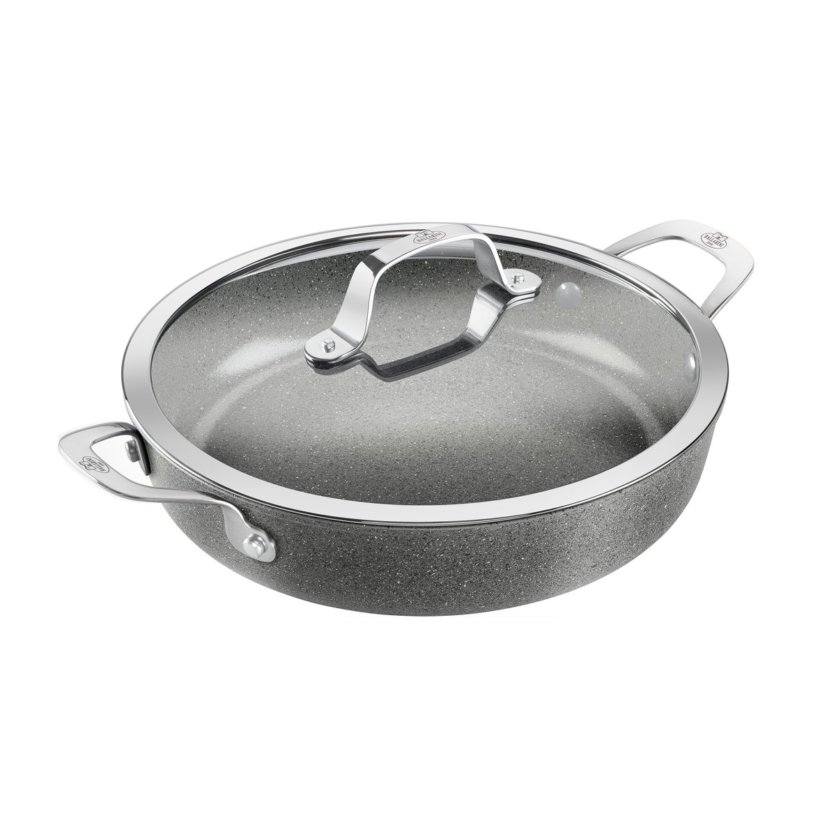 Ballarini Salina Ceramic Granit Servierpfanne mit Glasdeckel 28 cm