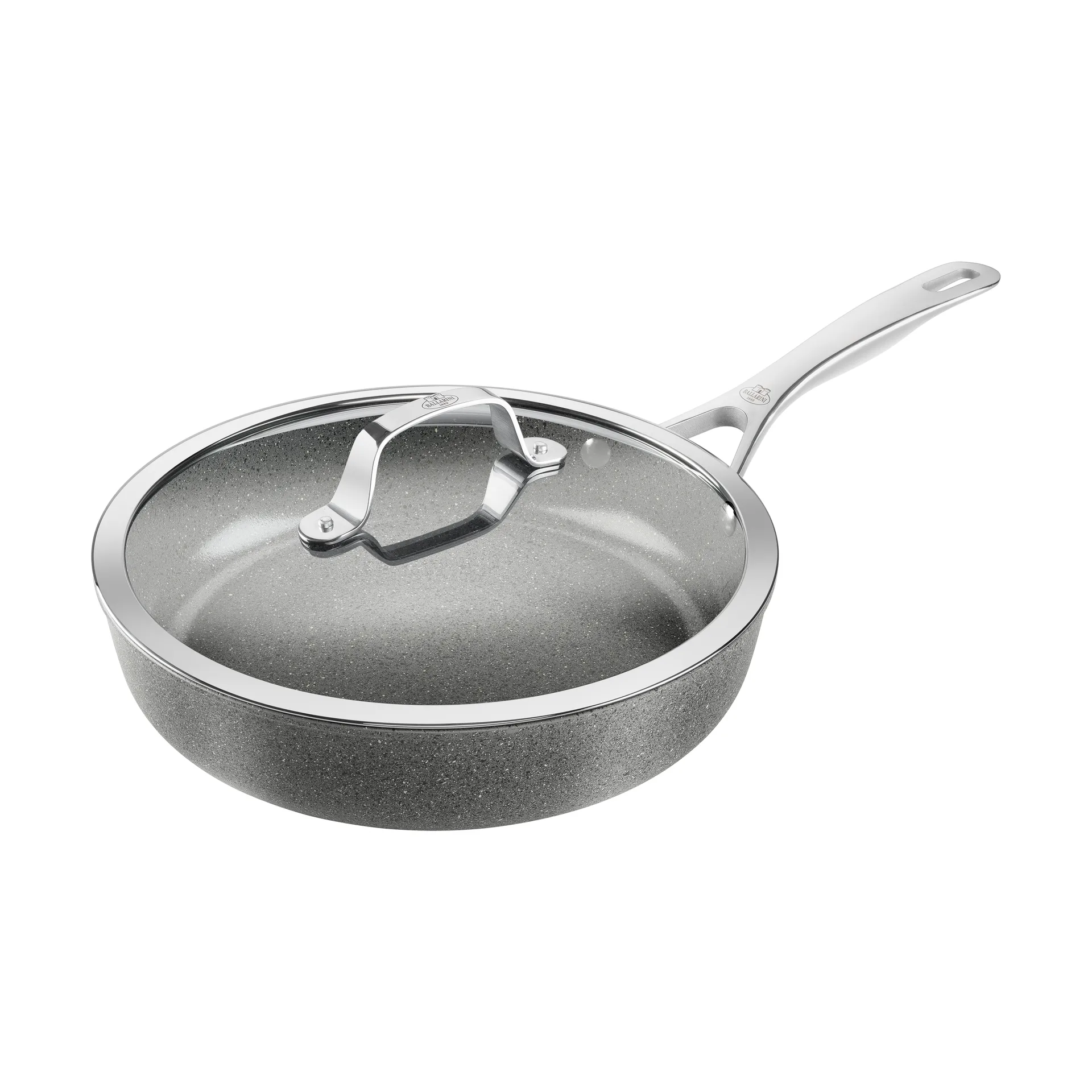 Salina Ceramic Granit tiefe Schmorpfanne mit Glasdeckel, 28 cm Ballarini