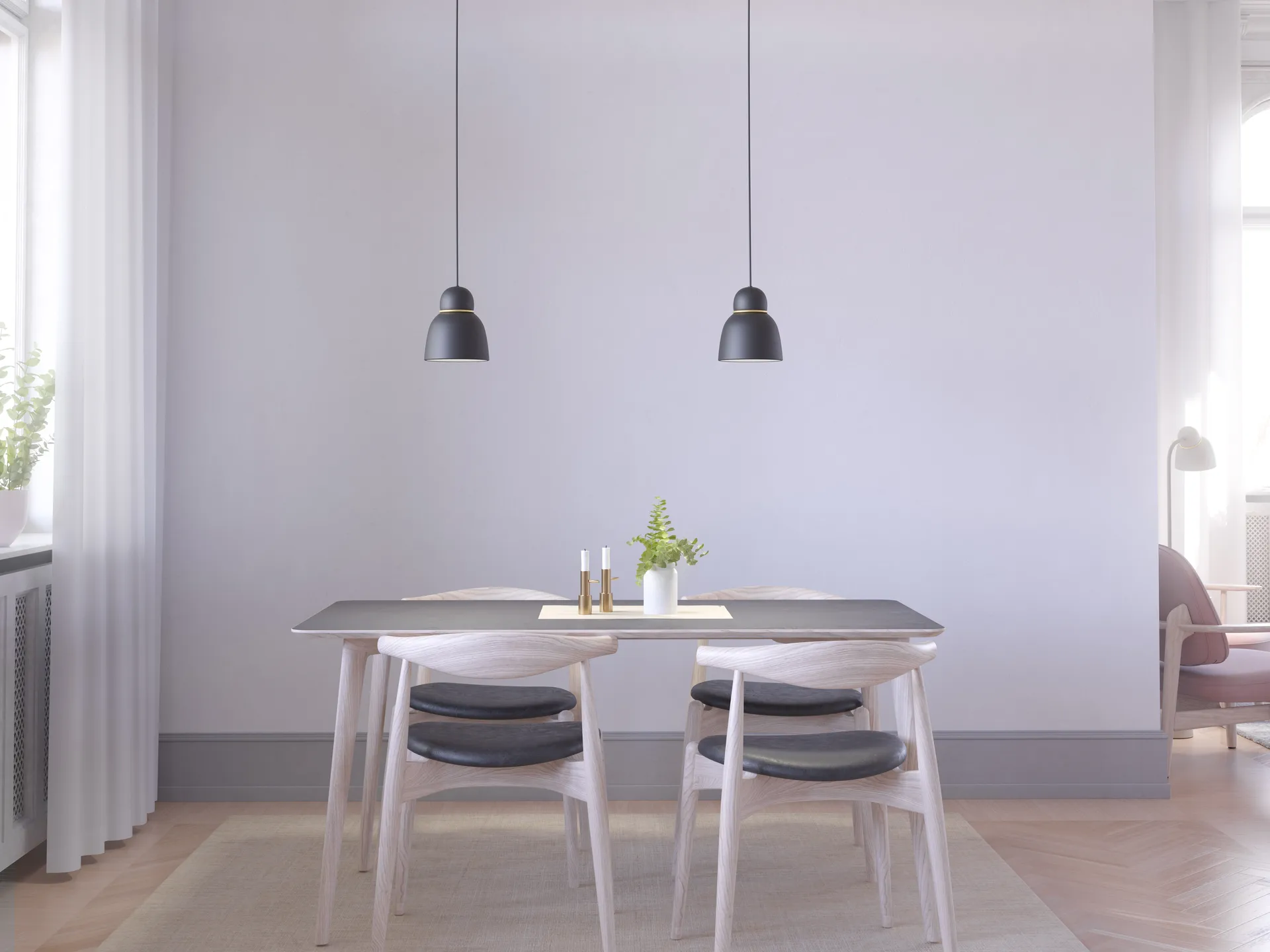 Bird Pendelleuchte Ø17,3 cm, Schwarz-Messing Belid