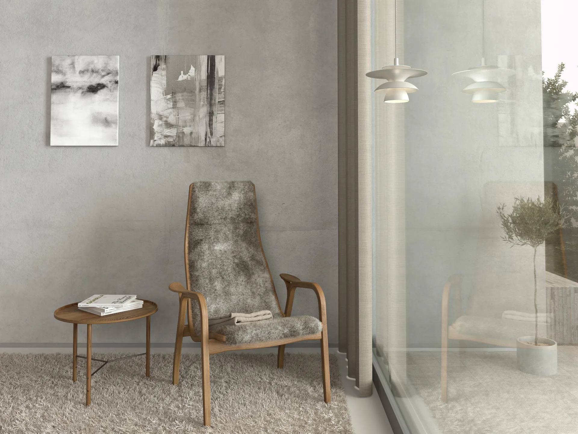 Picasso Pendelleuchte Ø18 cm, Mattweiß Belid