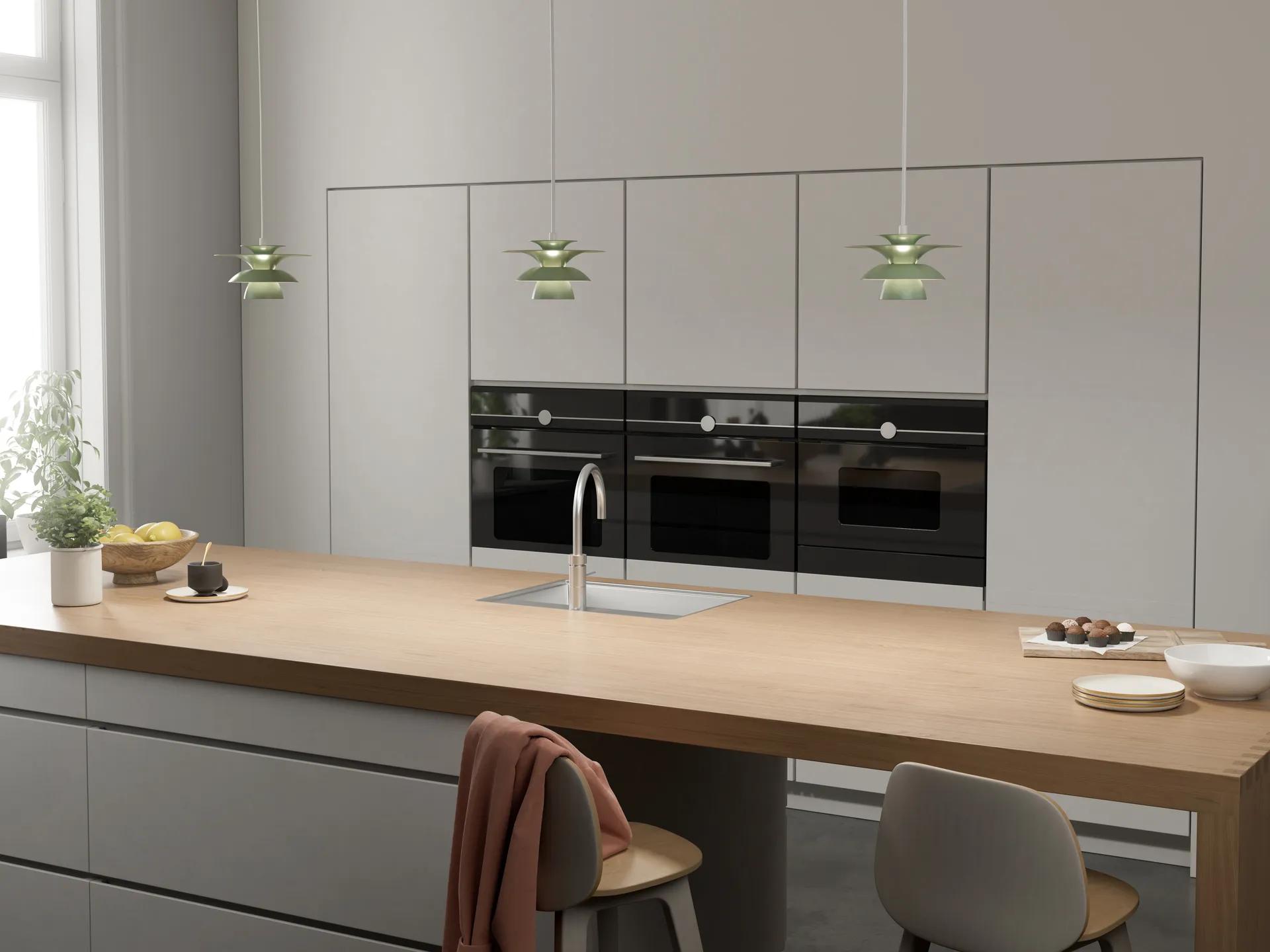 Picasso Pendelleuchte Ø18 cm, Soft salvia Belid