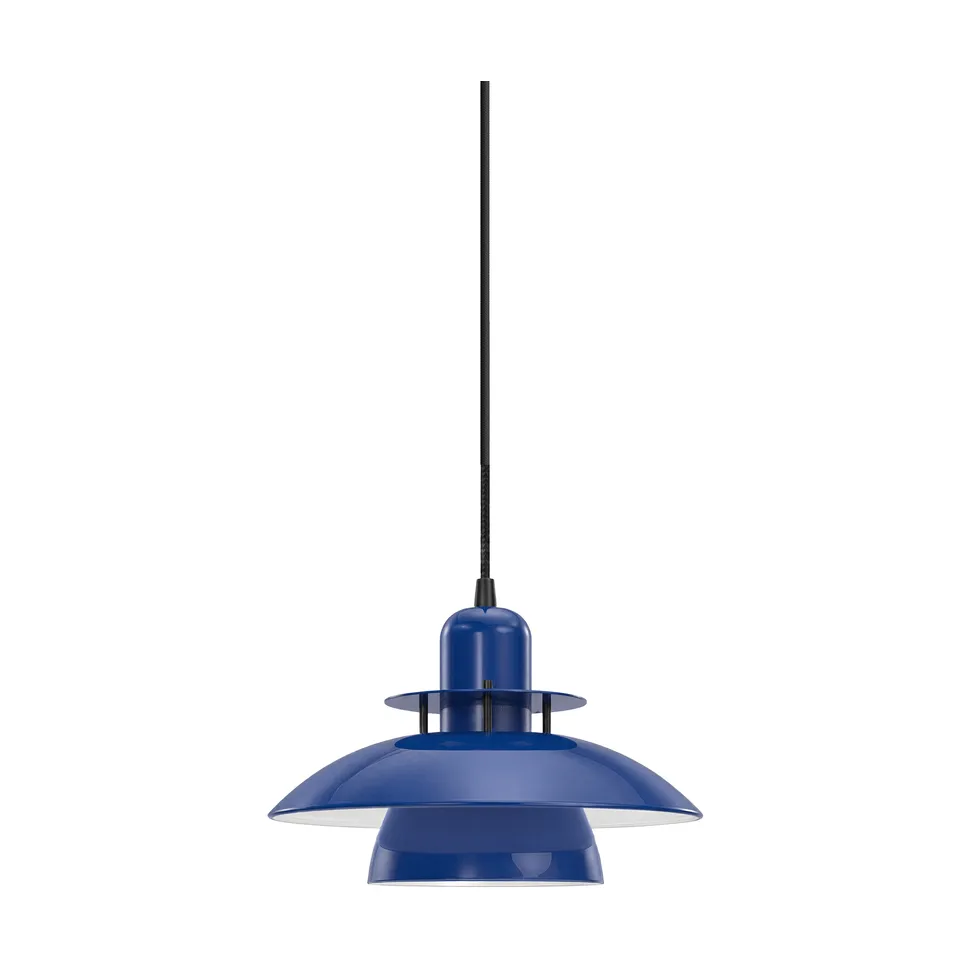 Primus IV Pendelleuchte Ø28 cm, Tief Blau-Mattschwarz Belid