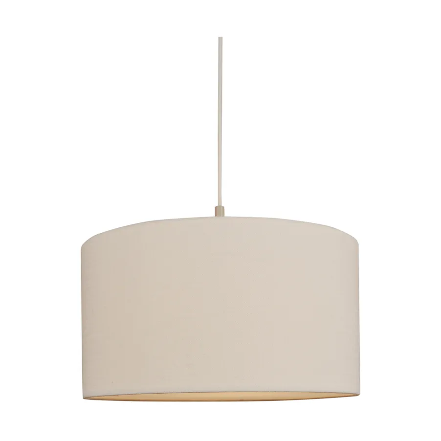 Soft Pendelleuchte Ø40cm, Leinen Weiß-Sand, Ø44 cm Belid