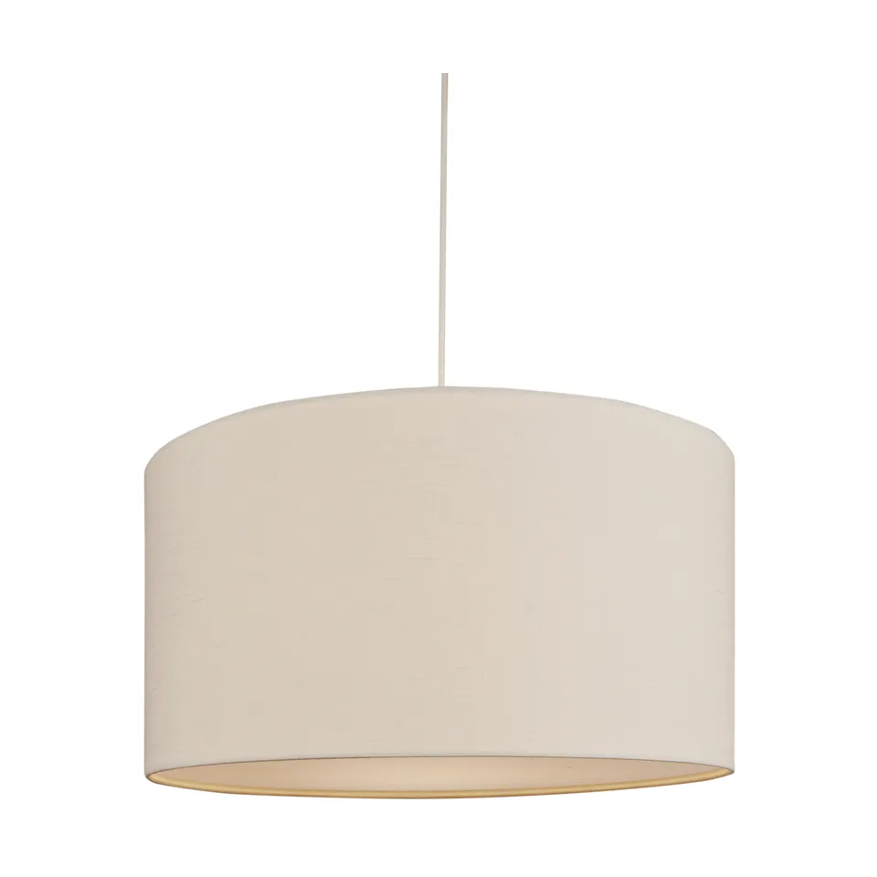 Soft Pendelleuchte Ø40cm, Leinen Weiß-Sand, Ø60 cm Belid