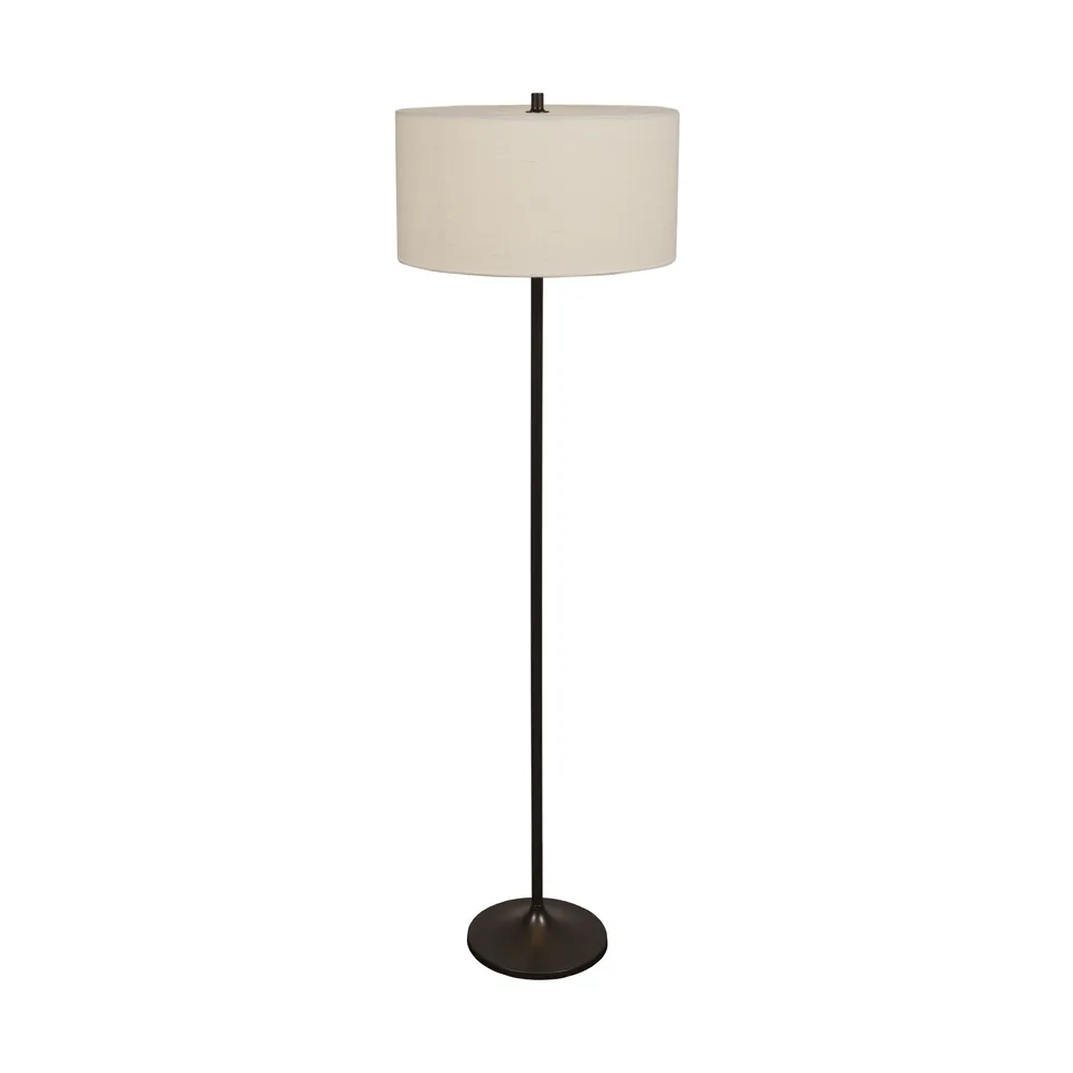 Soft Stehleuchte, Leinen weiß-metallic bronze, Ø44x149,5 cm Belid