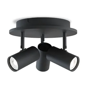 Tyson 3-Spotlight Ø25 cm - Schwarz - Belid