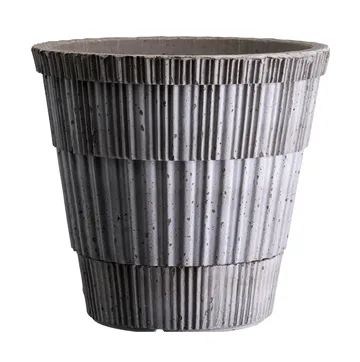 Atlas raw Topf mit Untersetzer - Grey, Ø18 cm - Bergs Potter