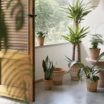 Atlas raw Topf mit Untersetzer - Rosa, Ø16 cm - Bergs Potter