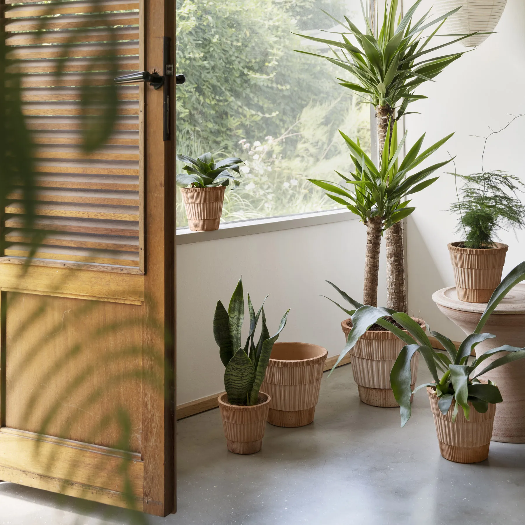 Atlas raw Topf mit Untersetzer, Rosa, Ø25 cm Bergs Potter