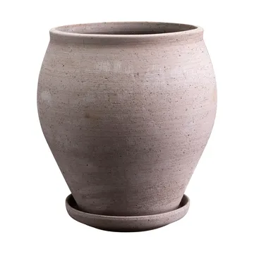 Delphi Topf mit Untersetzer 2-teilig - Grey, Ø20 cm - Bergs Potter
