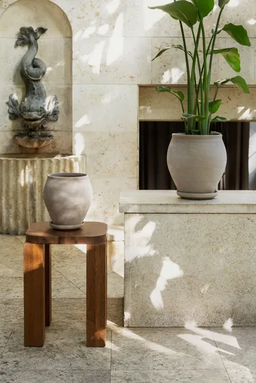 Delphi Topf mit Untersetzer 2-teilig - Grey, Ø20 cm - Bergs Potter