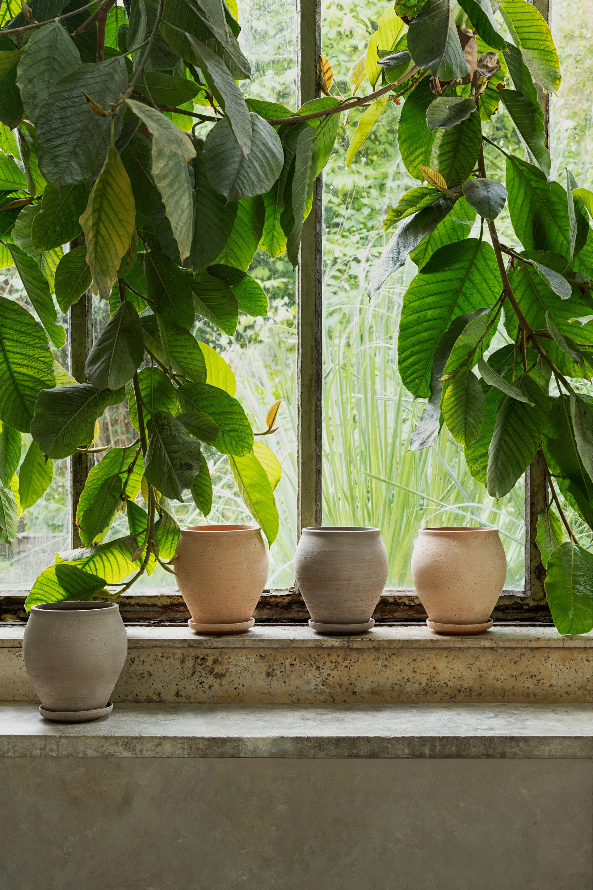 Delphi Topf mit Untersetzer 2-teilig, Rosa, Ø20 cm Bergs Potter