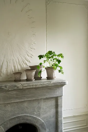 Fleur Übertopf mit Untersetzer 2-teilig - Grey, Ø16 cm - Bergs Potter