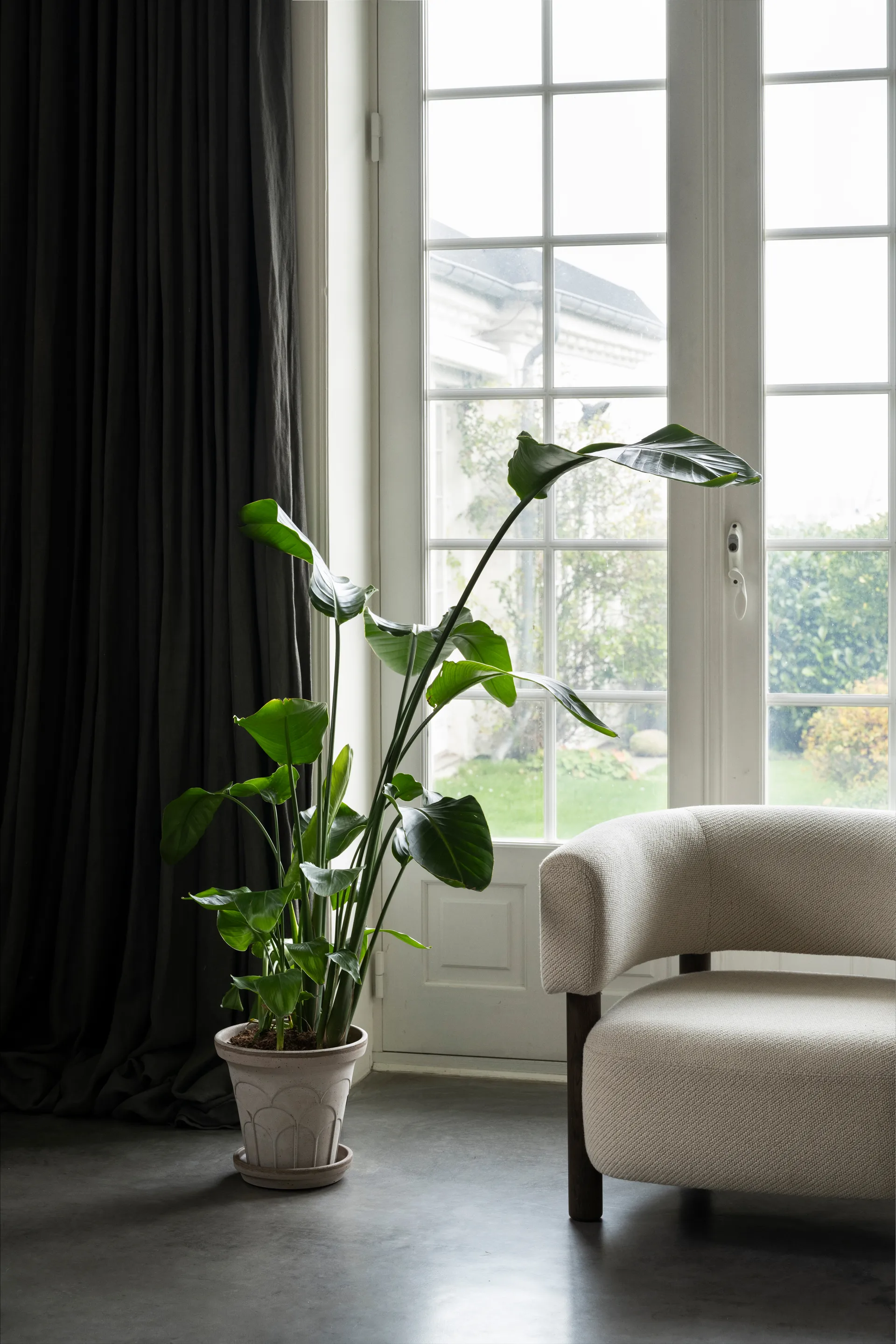 Fleur Übertopf mit Untersetzer 2-teilig, Grey, Ø25 cm Bergs Potter