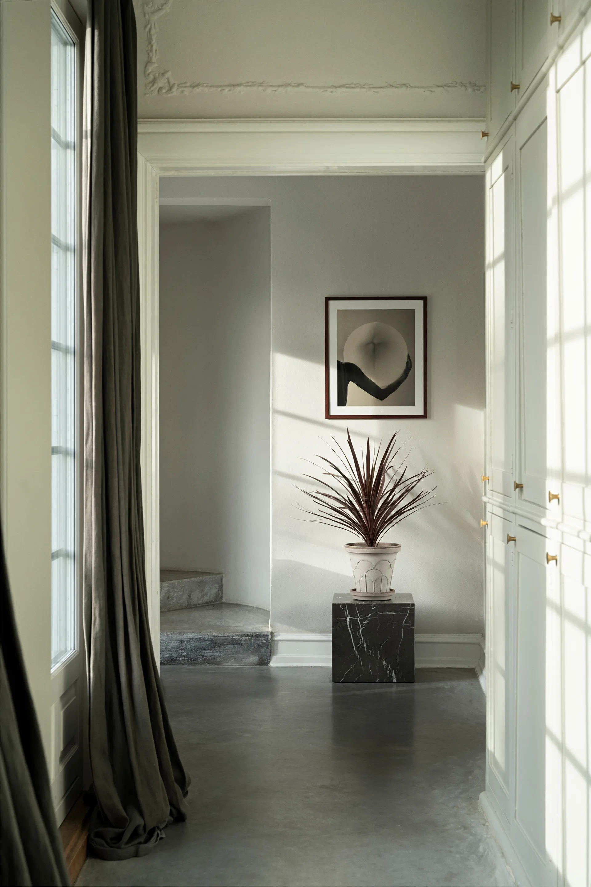 Fleur Übertopf mit Untersetzer 2-teilig, Grey, Ø25 cm Bergs Potter