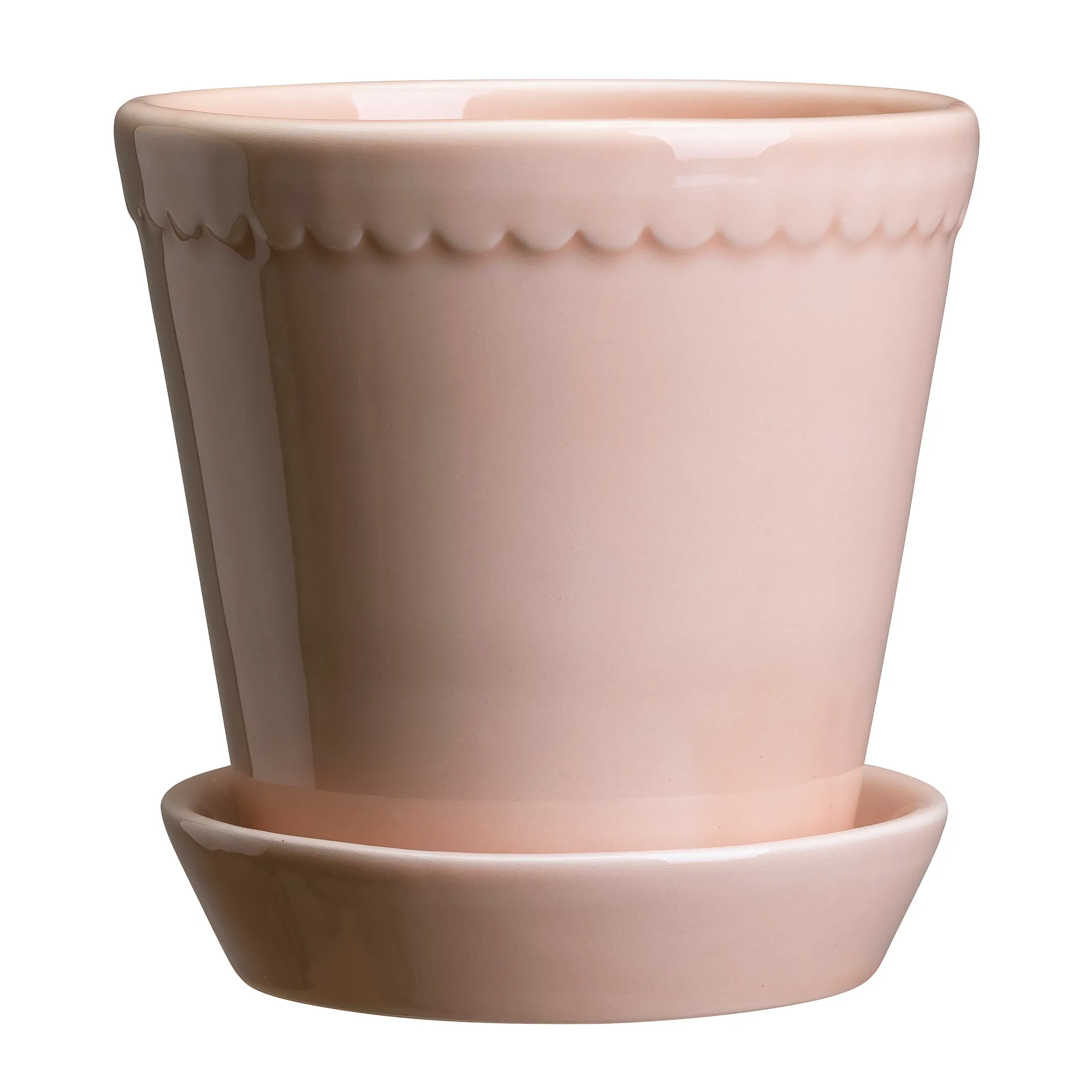 Helena Blumentopf glasiert Ø18cm, Quartz rose Bergs Potter