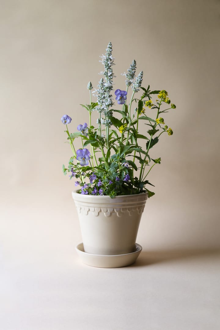 Københavner Blumentopf glasiert Ø10cm, Sand Stone Bergs Potter