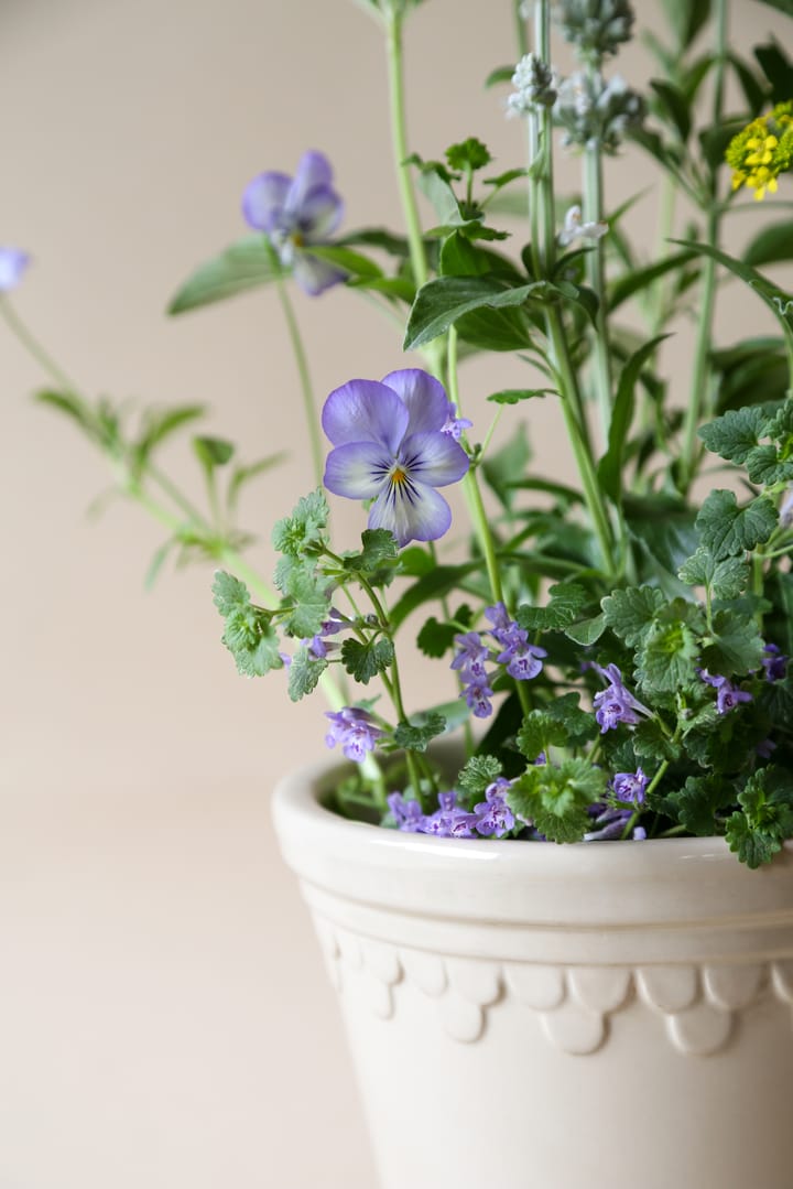 Københavner Blumentopf glasiert Ø14cm, Sand Stone Bergs Potter