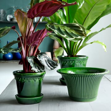 Københavner Blumentopf glasiert Ø16 cm - Grün - Bergs Potter