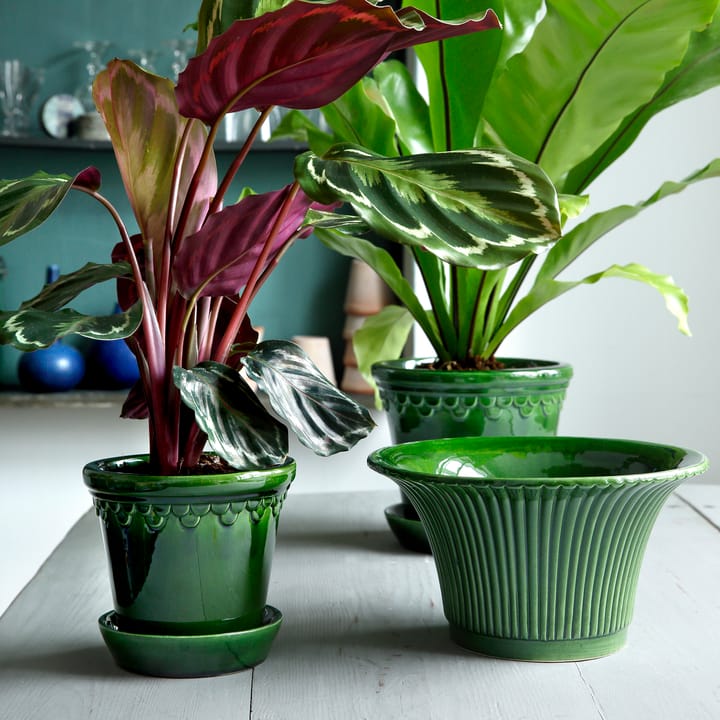 Københavner Blumentopf glasiert Ø16 cm, Grün Bergs Potter