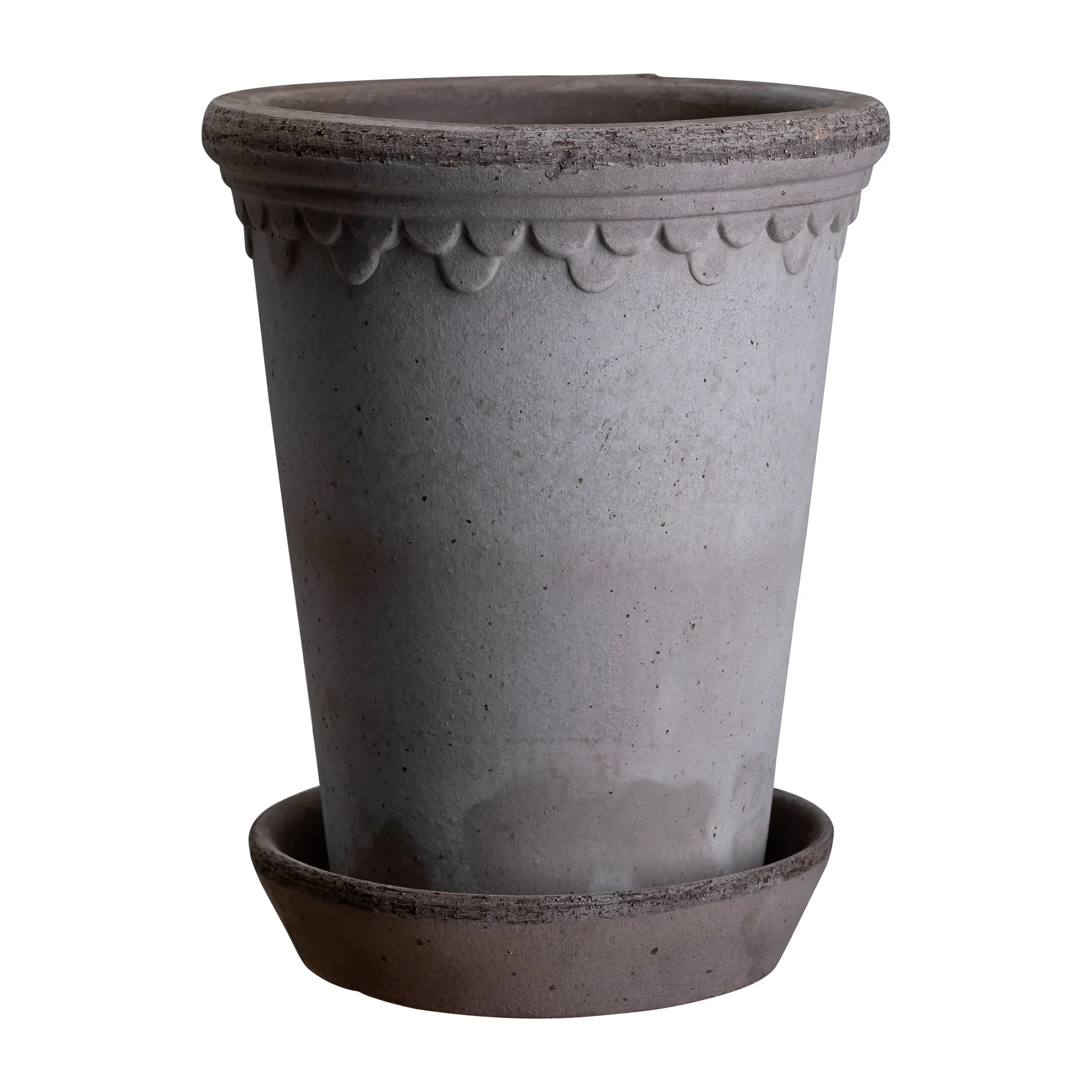 Københavner Blumentopf hoch Ø14 cm, Grau Bergs Potter