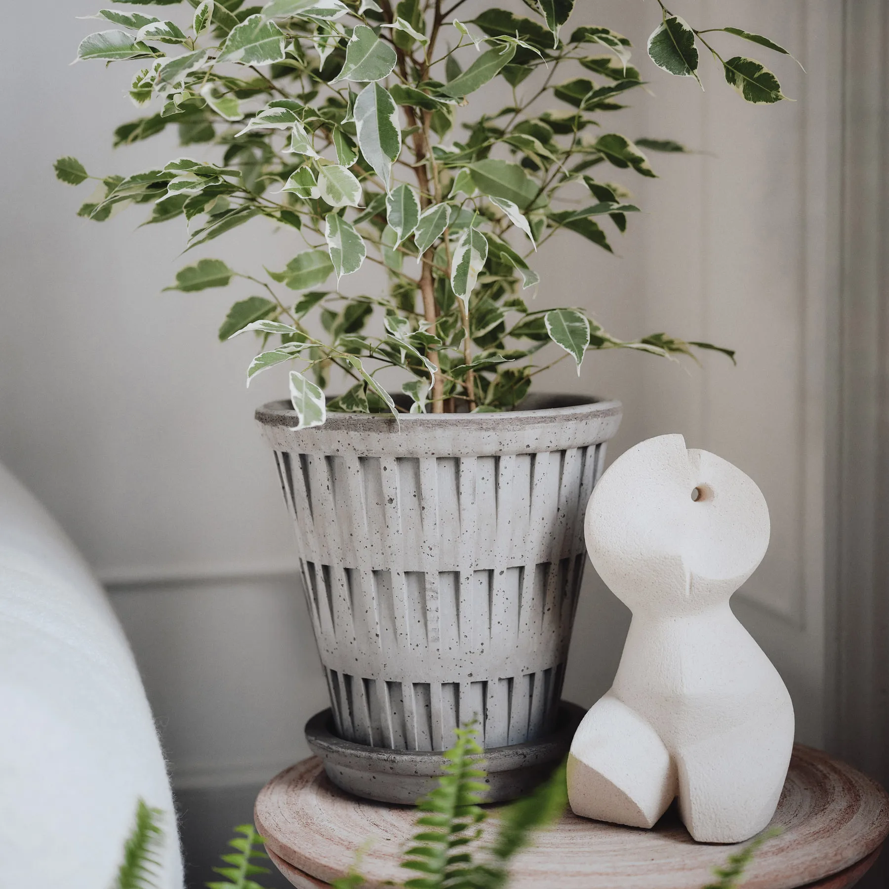 Pantheon raw Blumentopf, Grey, Ø16 cm Bergs Potter