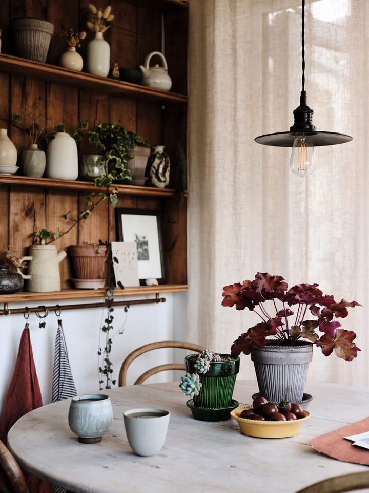 Simona Blumentopf glasiert �Ø14cm, Grün Bergs Potter