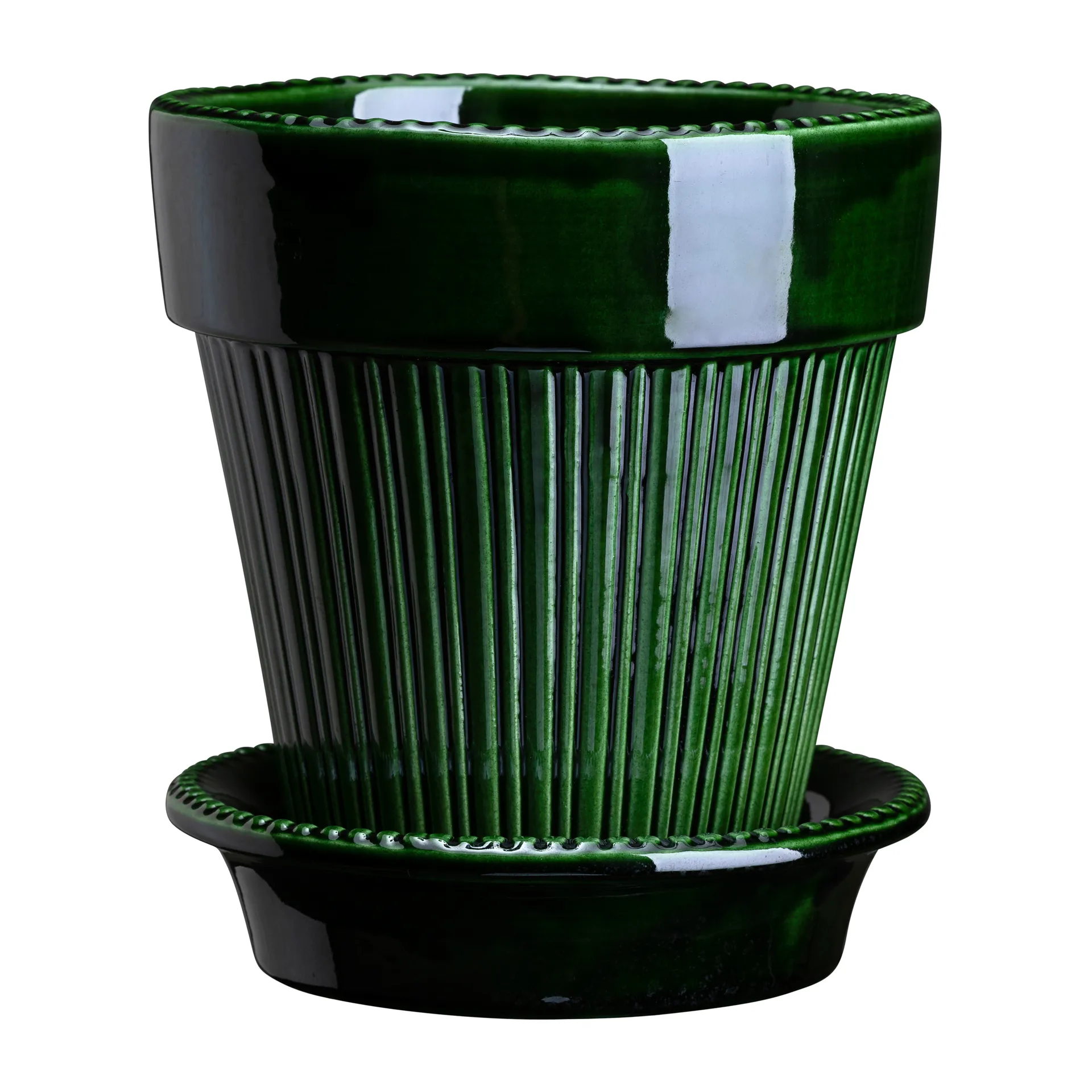 Simona Blumentopf glasiert Ø 18 cm, Green Bergs Potter