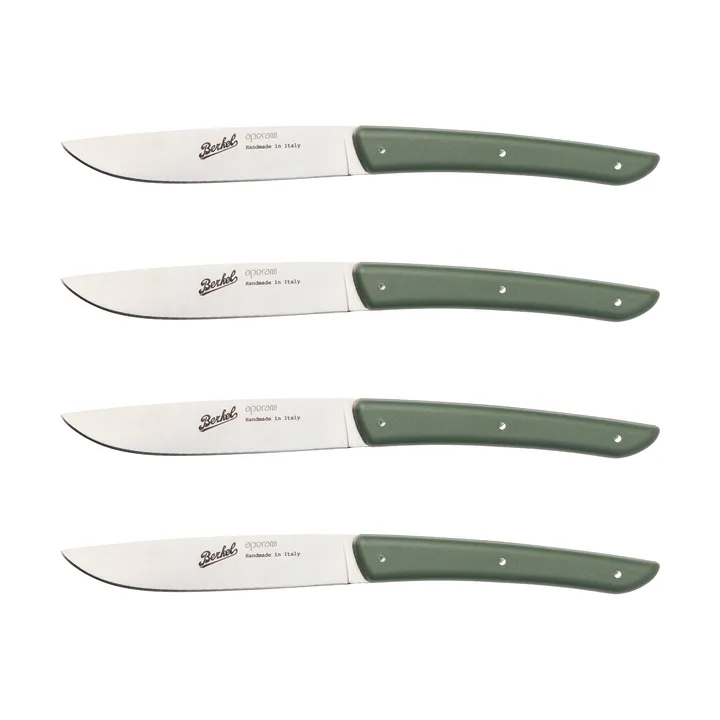 Color Fleischmesser 4er-Pack 11 cm - Olive Green - Berkel