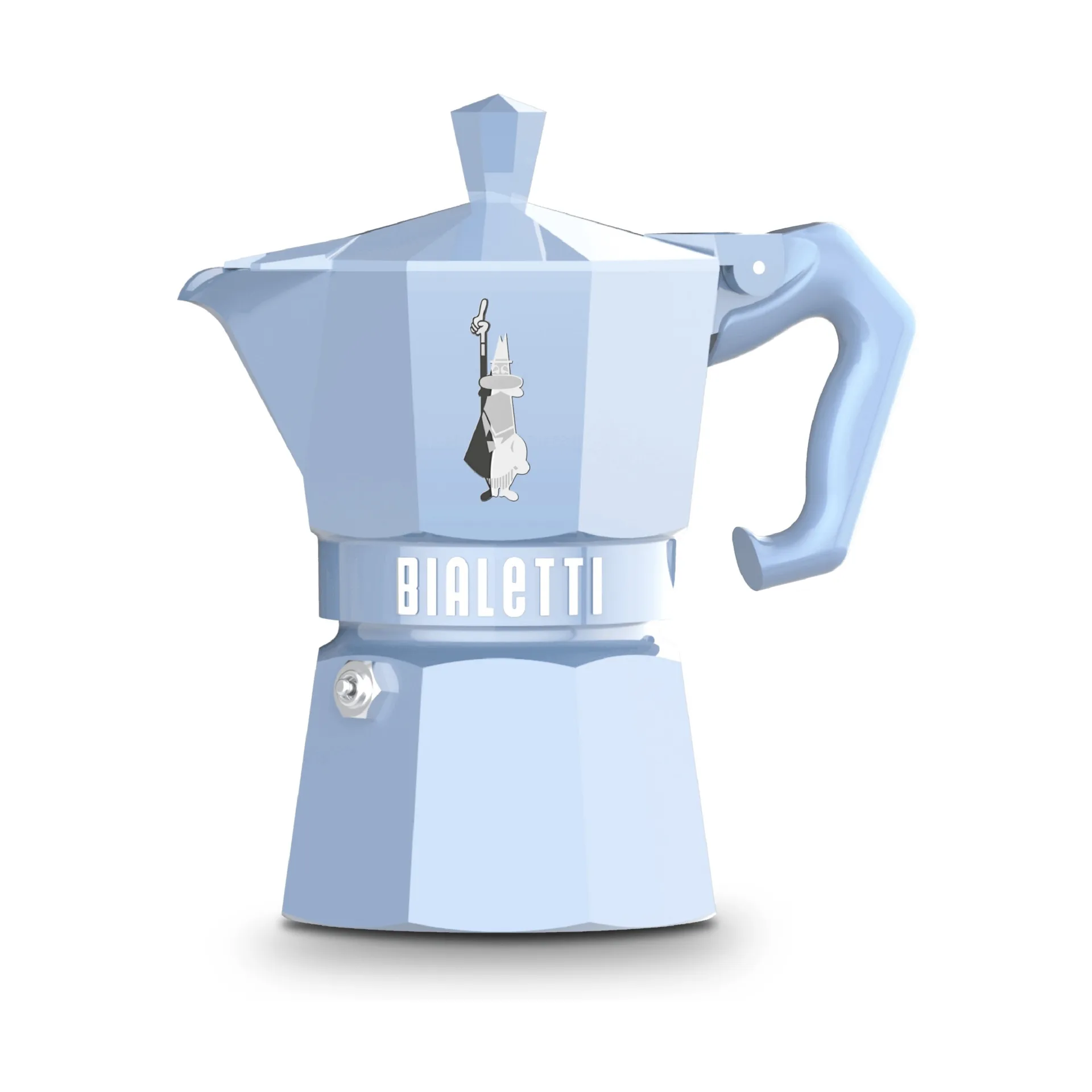 Bialetti exklusive Mokkakanne, Hellblau, 3-Tassen Bialetti