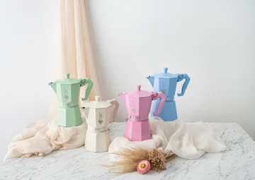 Bialetti exklusive Mokkakanne - Hellblau, 3-Tassen - Bialetti