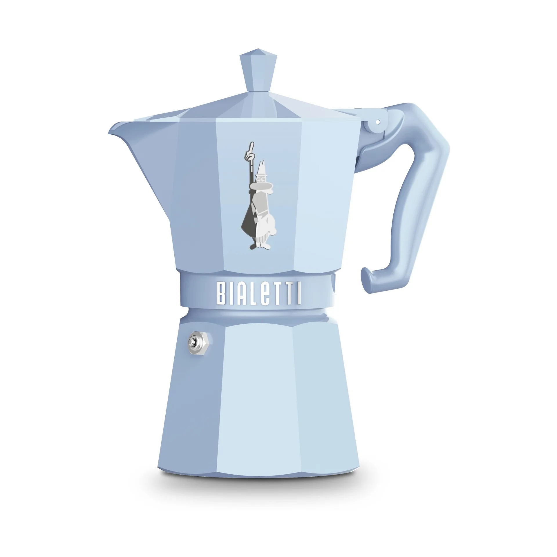 Bialetti exklusive Mokkakanne, Hellblau, 6 Tassen Bialetti