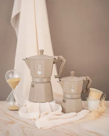 Bialetti exklusive Mokkakanne Induktion - Beige, 3-telig - Bialetti