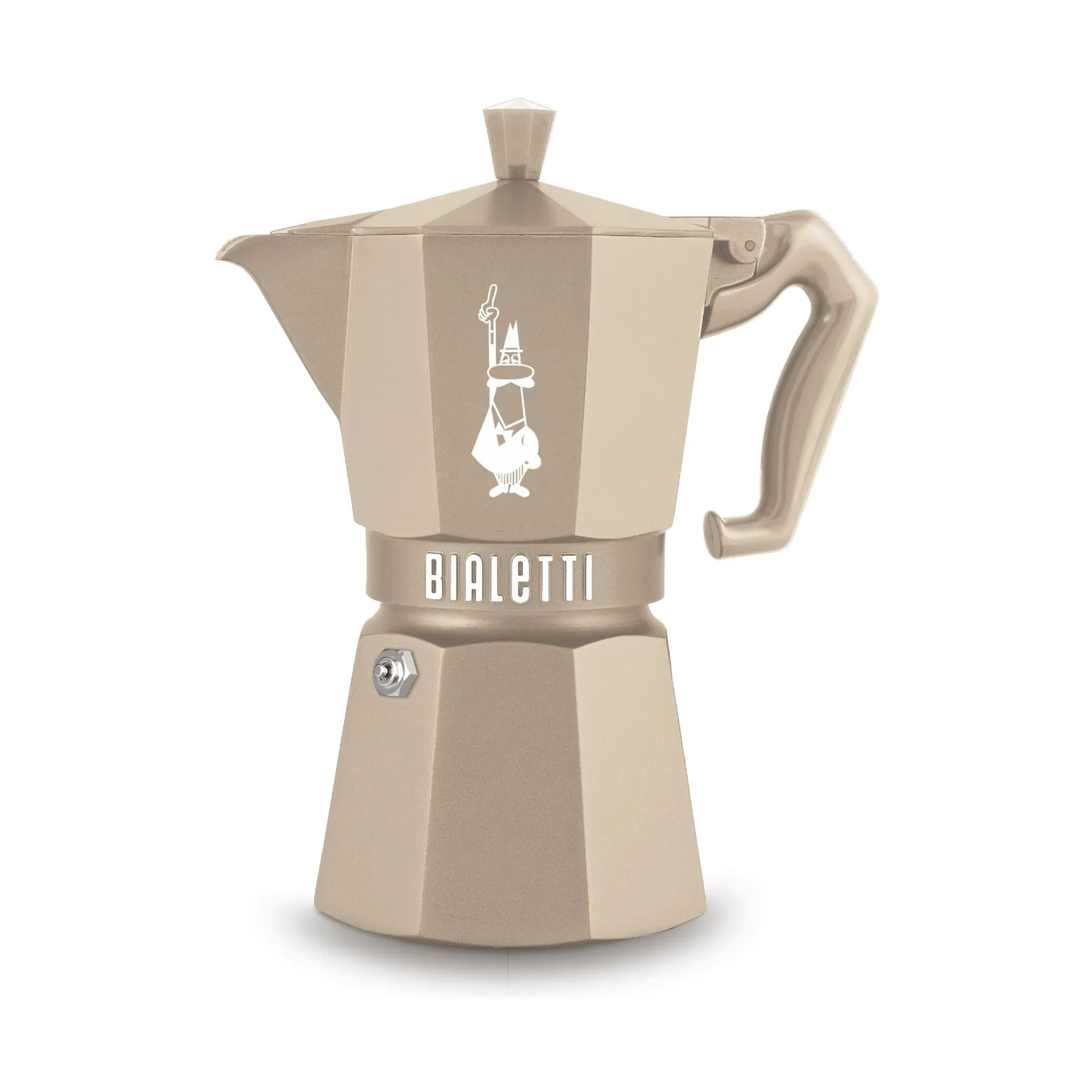 Bialetti exklusive Mokkakanne Induktion, Beige, 6 Tassen Bialetti