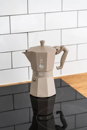 Bialetti exklusive Mokkakanne Induktion - Beige, 6 Tassen - Bialetti